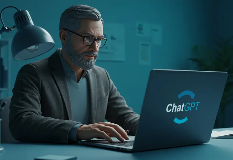 Reseaarcher using ChatGPT